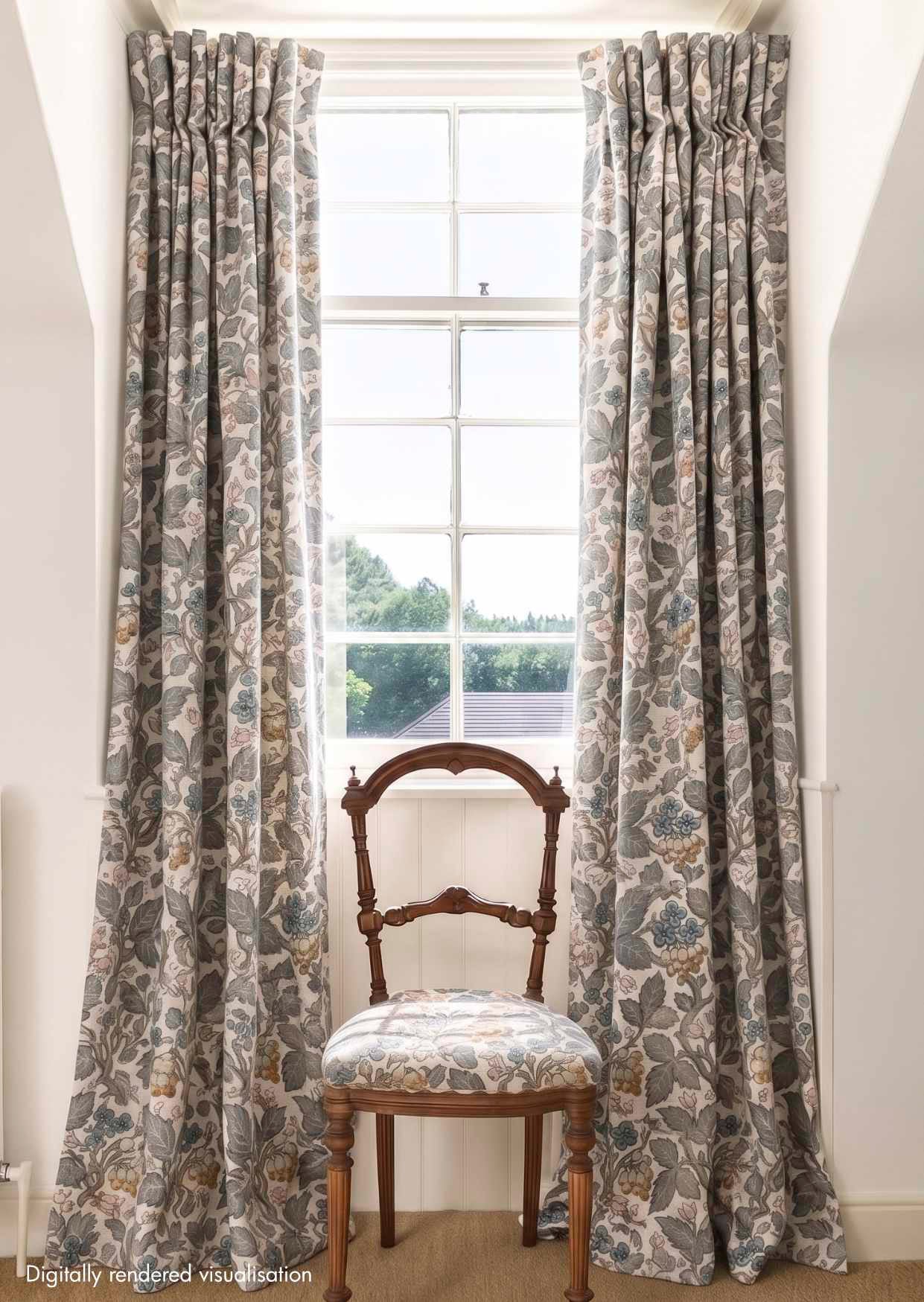 Briar Linen / Vintage Blue
