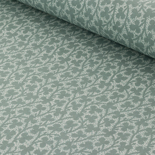 Clover Wallpaper / Sea Green Samples
