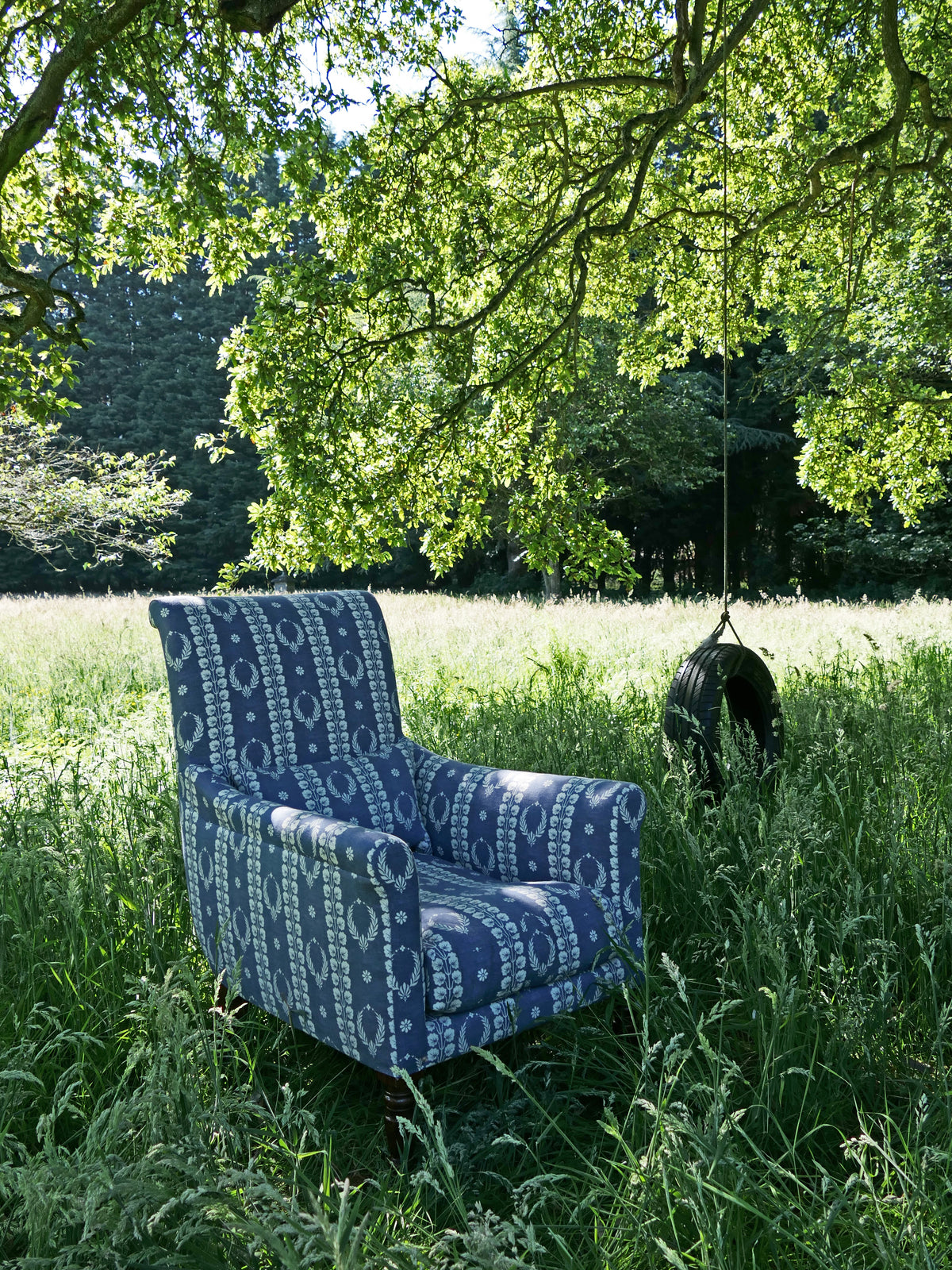 Couronne Linen / Marine Blue