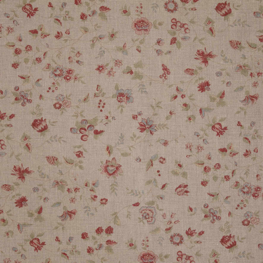 Framboise Double Aged Linen / Natural Samples