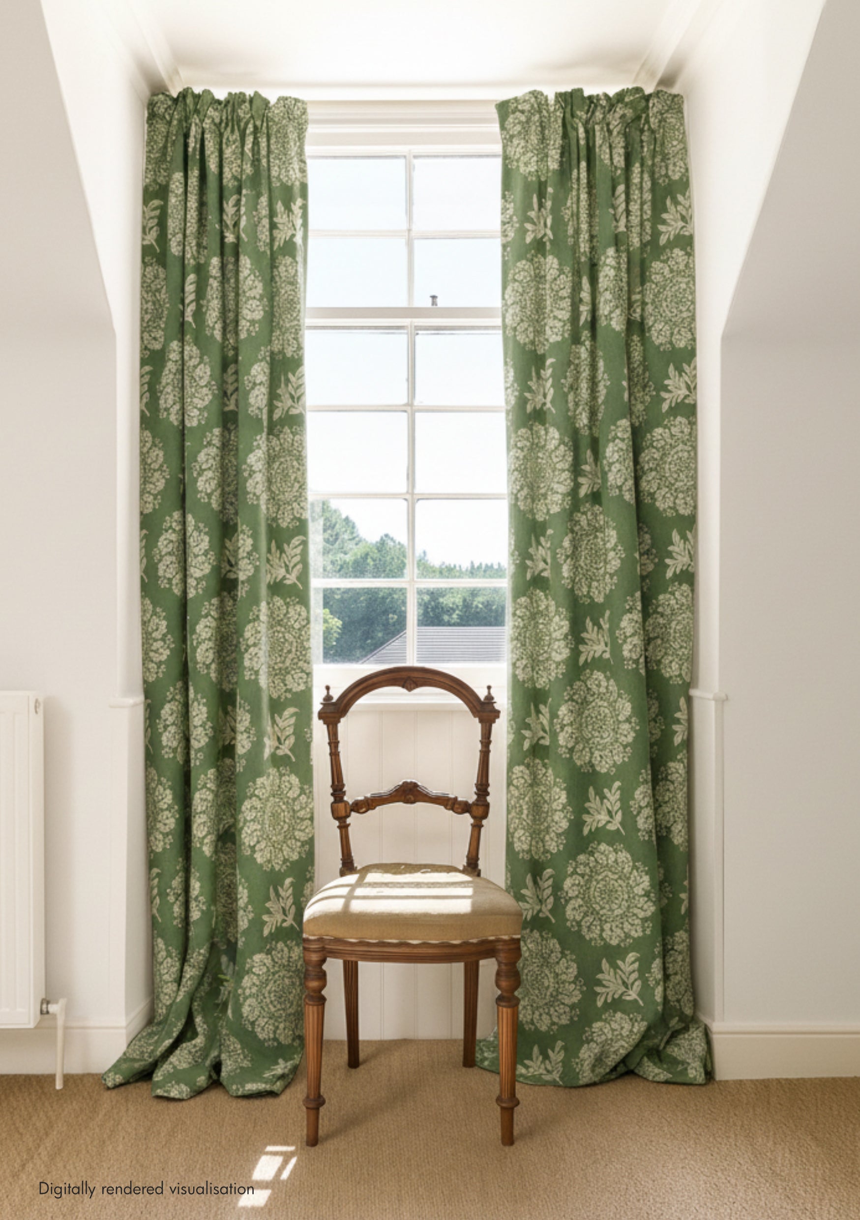 Jaujac Rondelle Linen / Fern