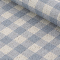 Linen Check Wallcovering  / Old Blue Samples
