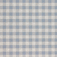 Linen Check Wallcovering / Old Blue