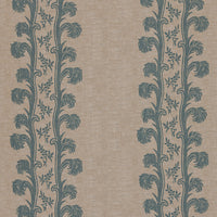 Plume Stripe Linen / Teal