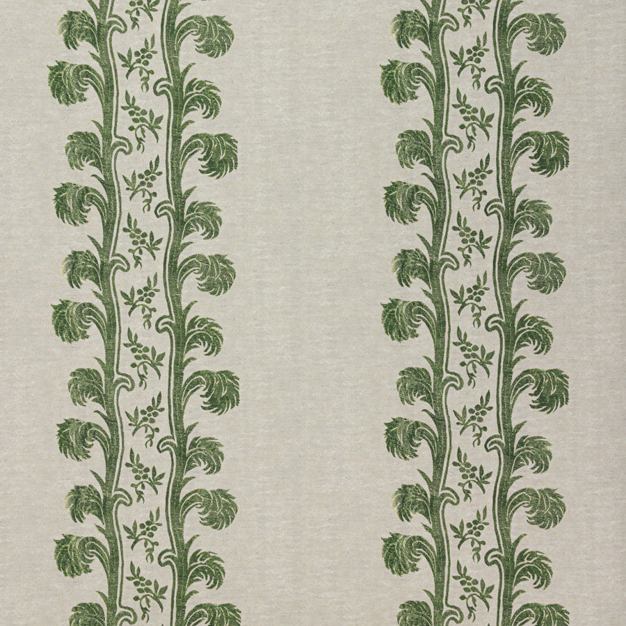 Plume Stripe Wallpaper / Forest Green