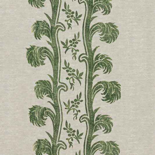 Plume Stripe Wallpaper / Forest Green Samples