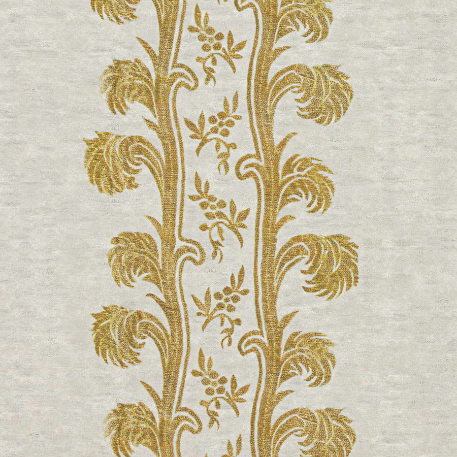 Plume Stripe Wallpaper / Mustard Samples