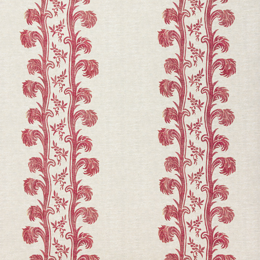 Plume Stripe Wallpaper / Sutton Red