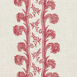 Plume Stripe Wallpaper / Sutton Red Samples