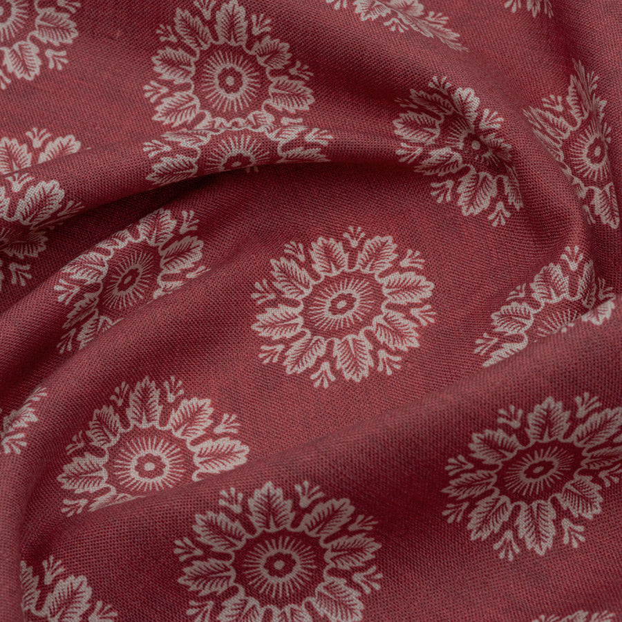 Ronda Linen / Deep Coral Samples