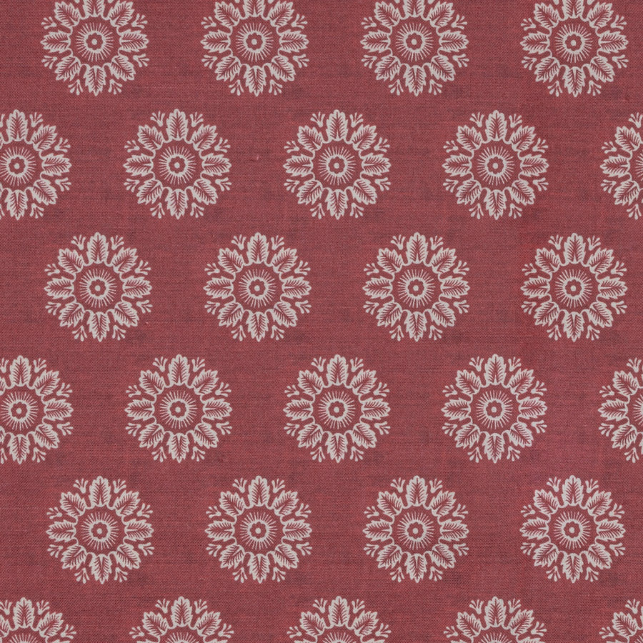 Ronda Linen / Deep Coral Samples