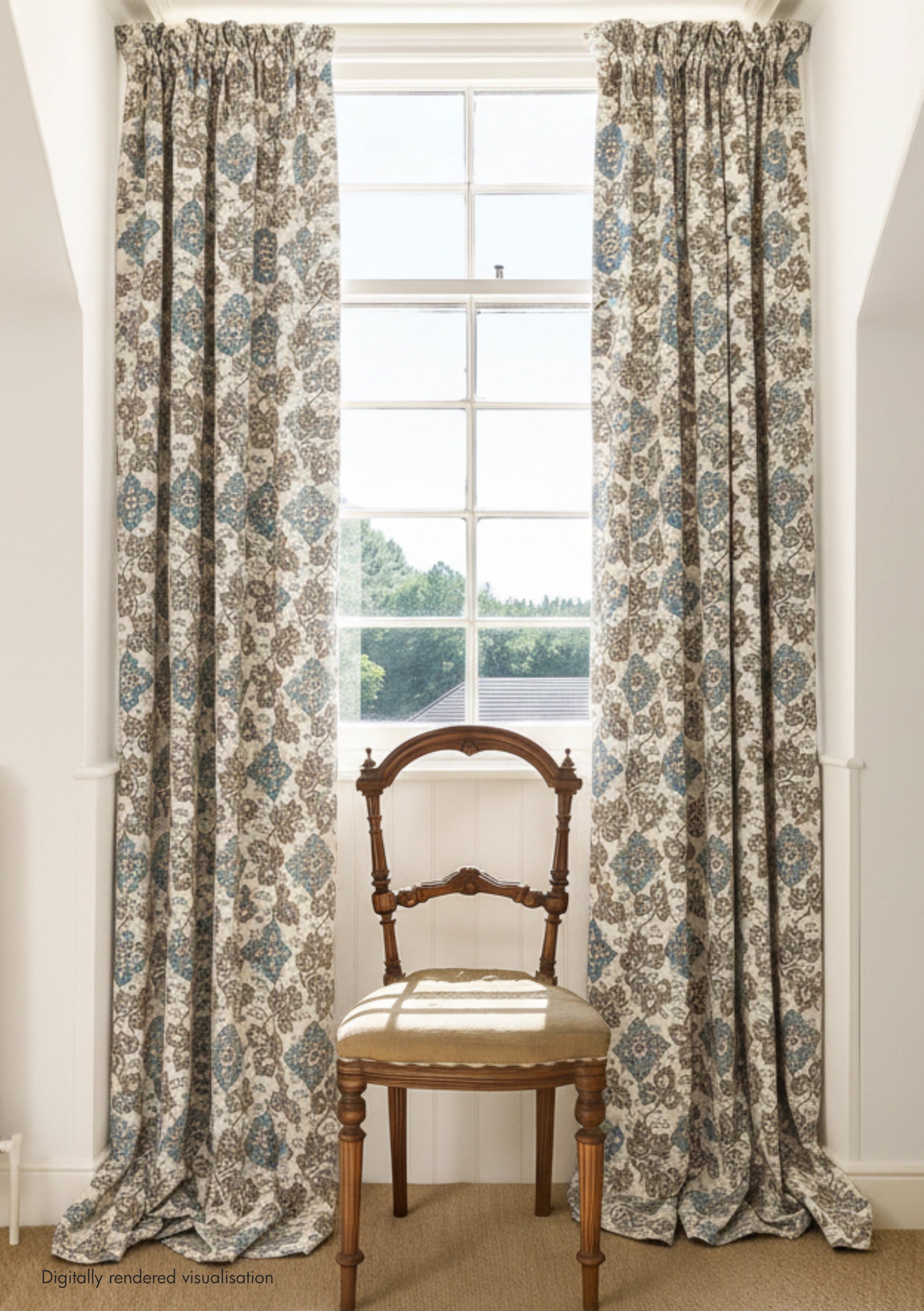 Somborne Linen / Vintage Blue