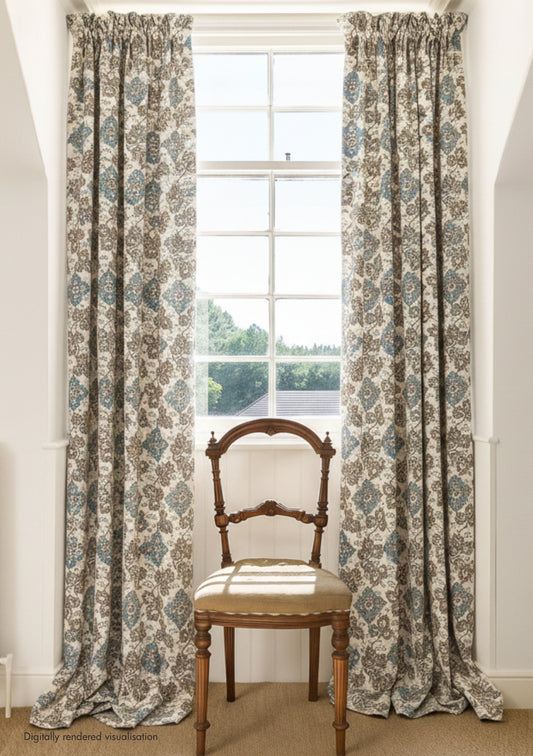 Somborne Linen / Vintage Blue