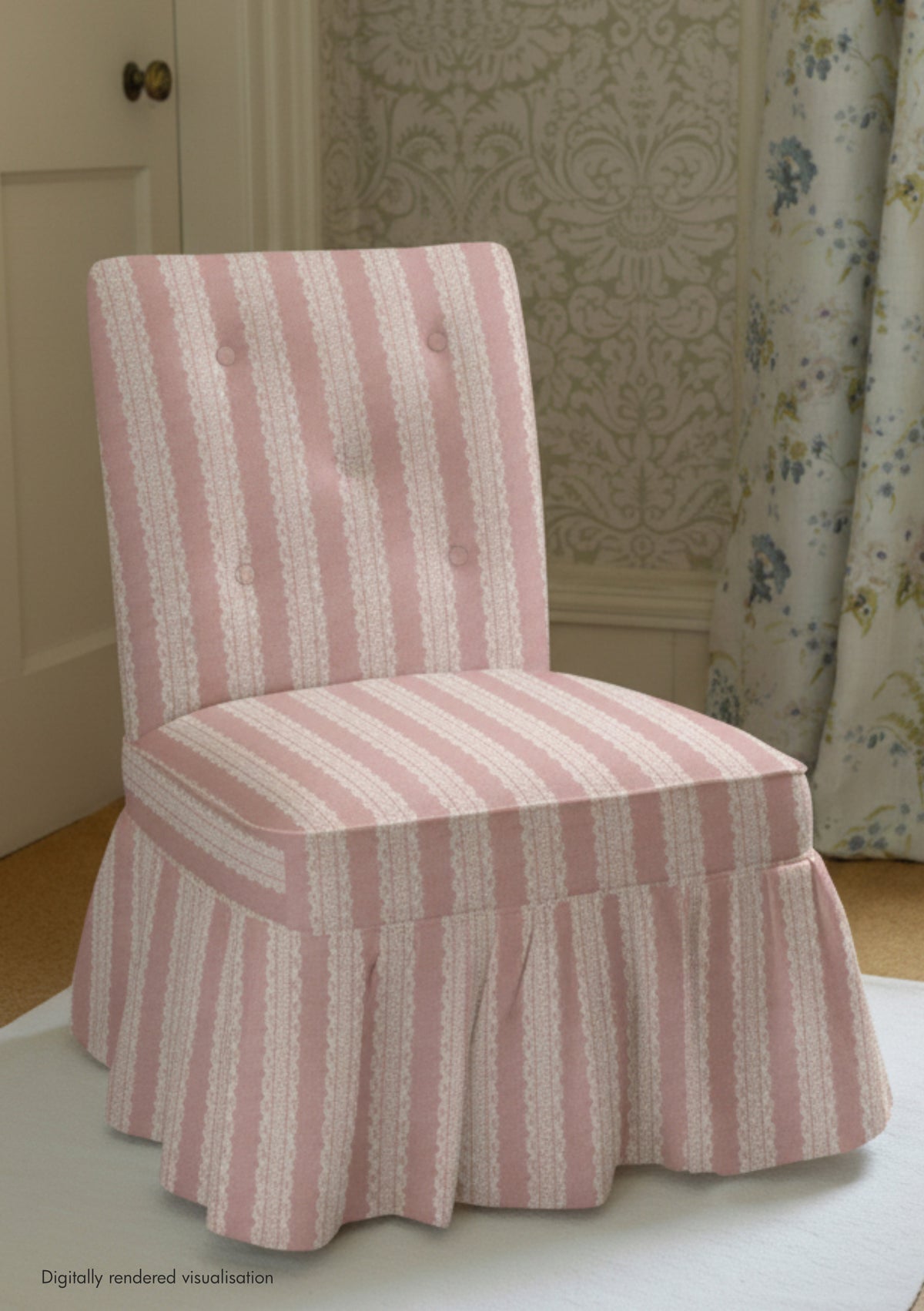Torchon Stripe Linen / Dusk