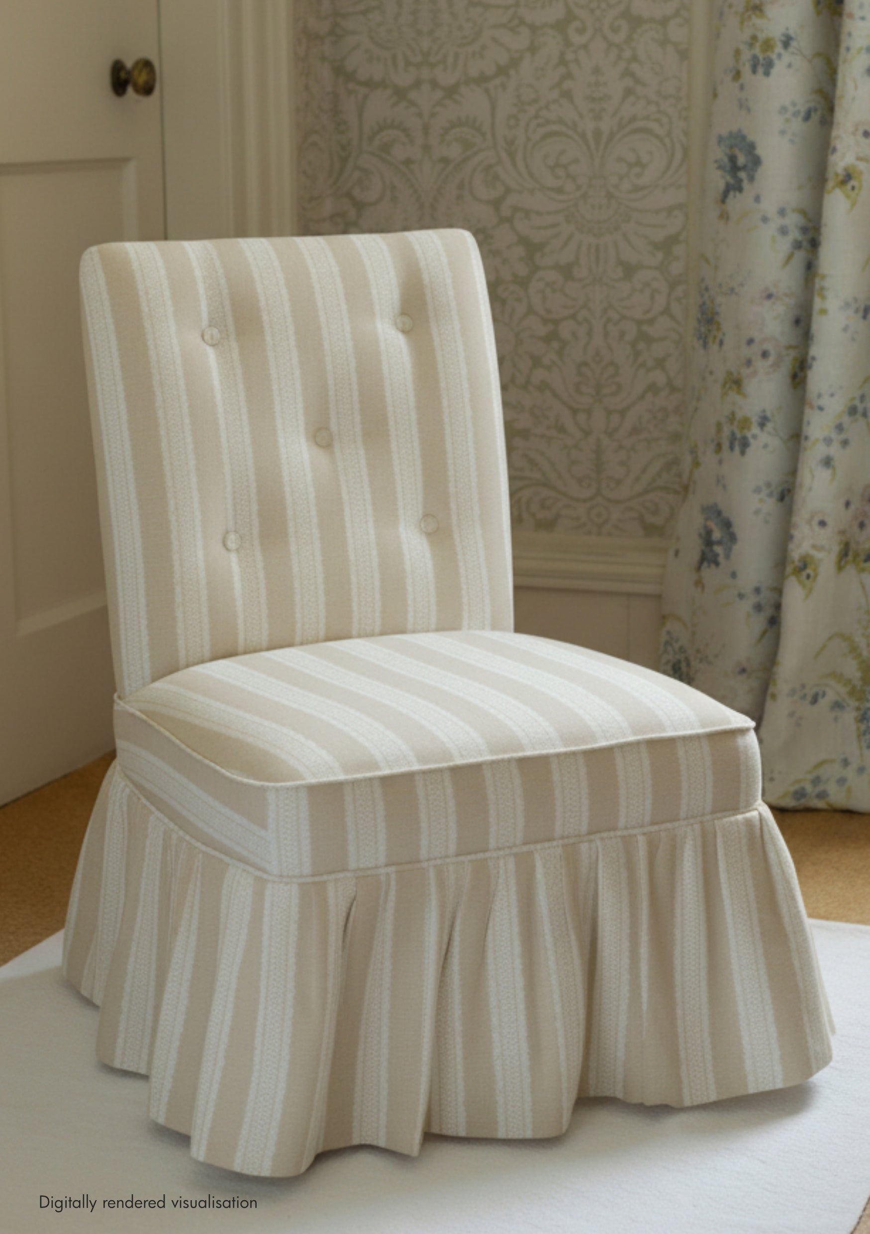 Torchon Stripe Linen / Mouse