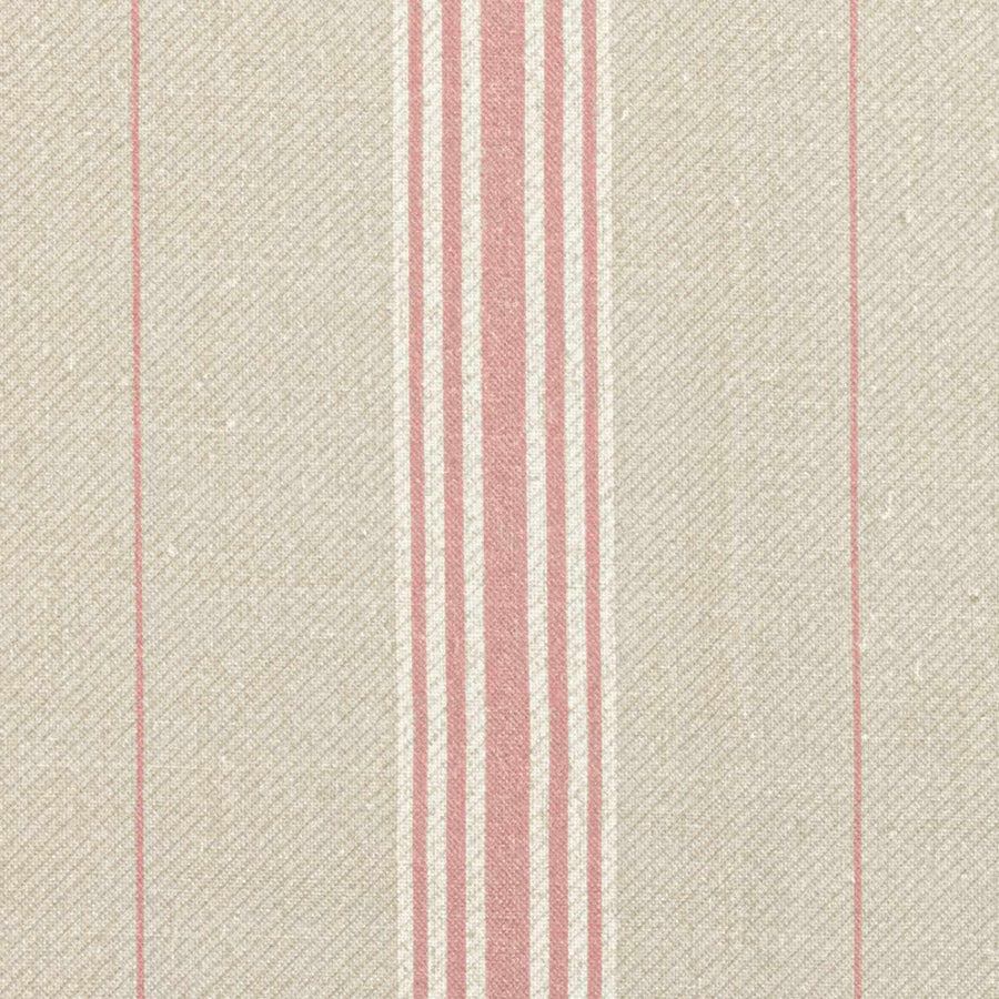 Vallon Stripe Linen / Rose Sample