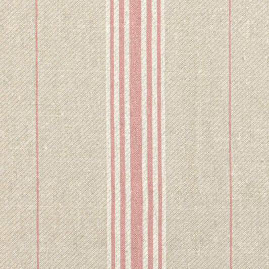 Vallon Stripe Linen / Rose Sample