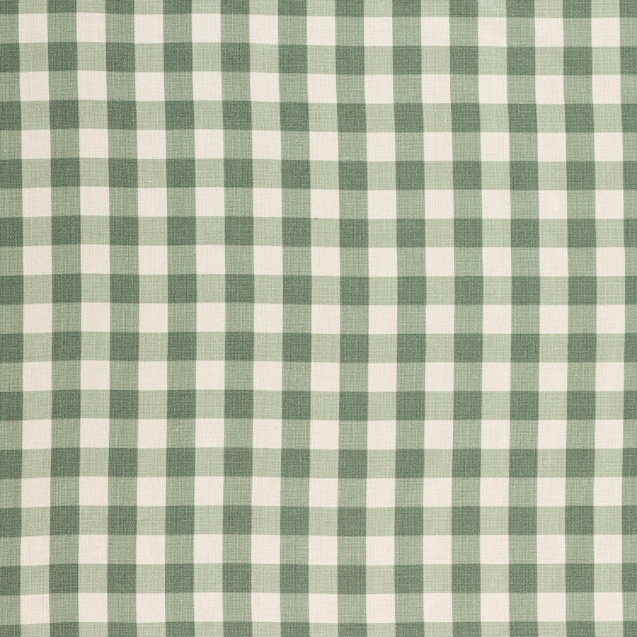 Vintage Check Linen / Forest Green