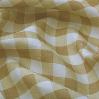 Vintage Check Linen / Mustard Samples