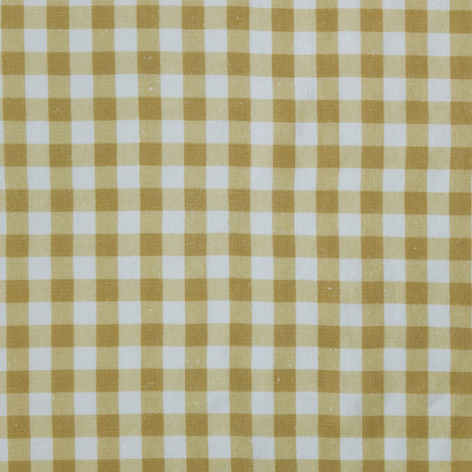 Vintage Check Linen / Mustard Samples