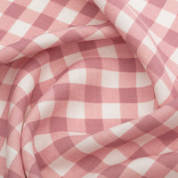 Vintage Check Linen / Raspberry Samples