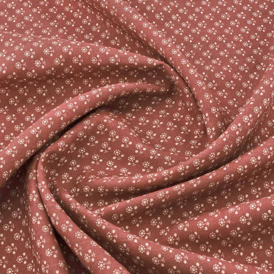 Daisy Inverse Linen / Cherrywood