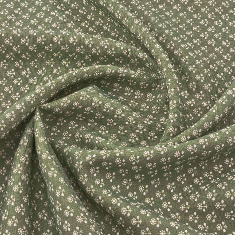 Daisy Inverse Linen / Fern