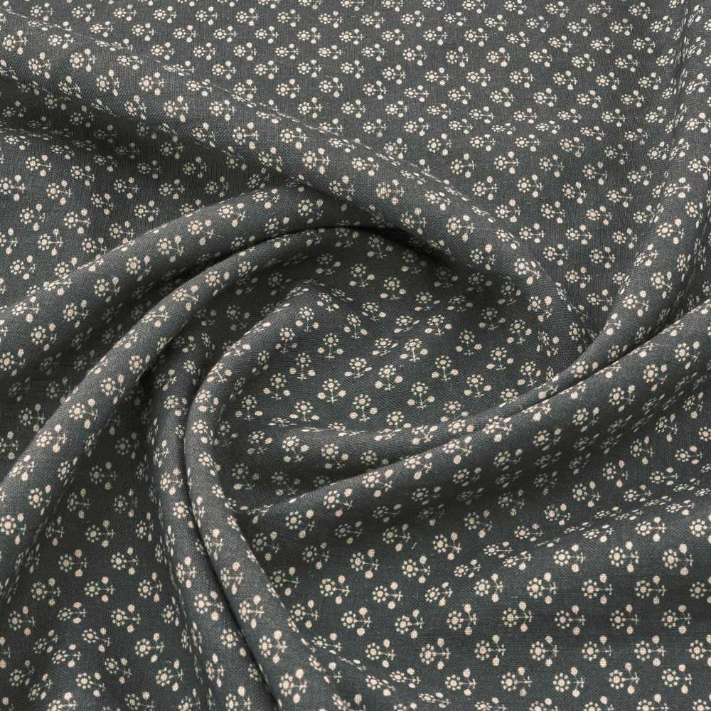 Daisy Inverse Linen / Indigo