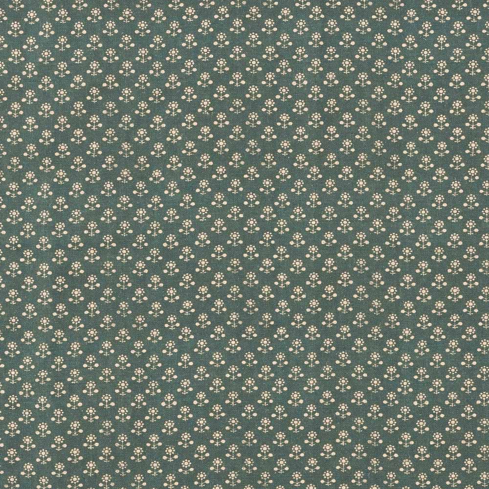 Daisy Inverse Linen / Teal Samples