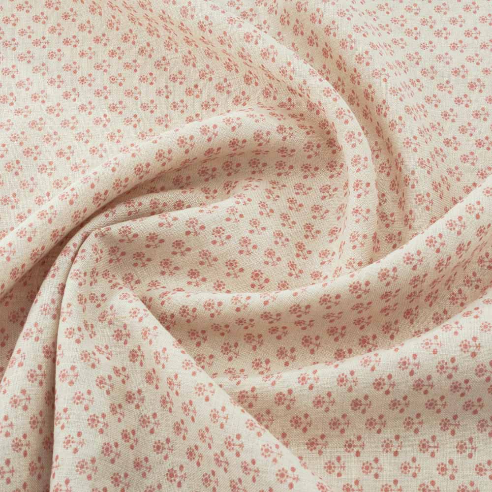 Daisy Linen / Pink Samples