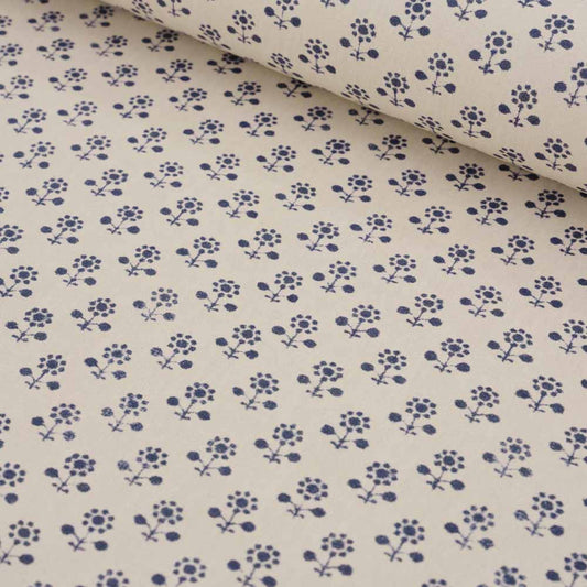 Daisy Wallpaper / Indigo