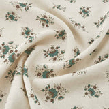 Labeaume Posy Linen / Teal Samples