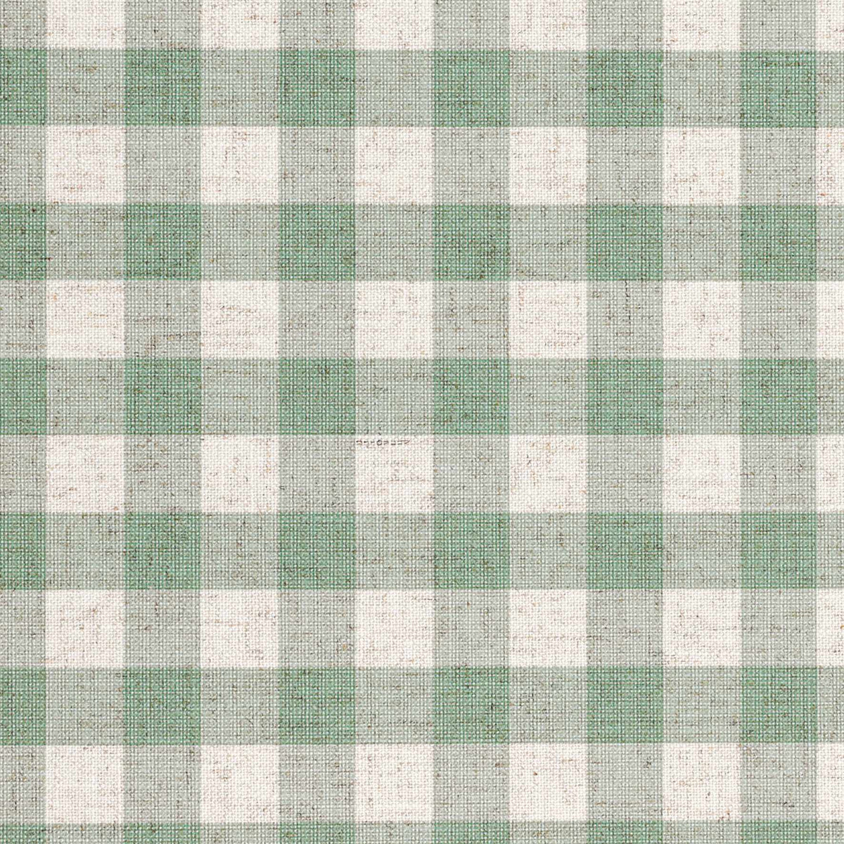 Linen Check Wallcovering  / Forest Green Samples