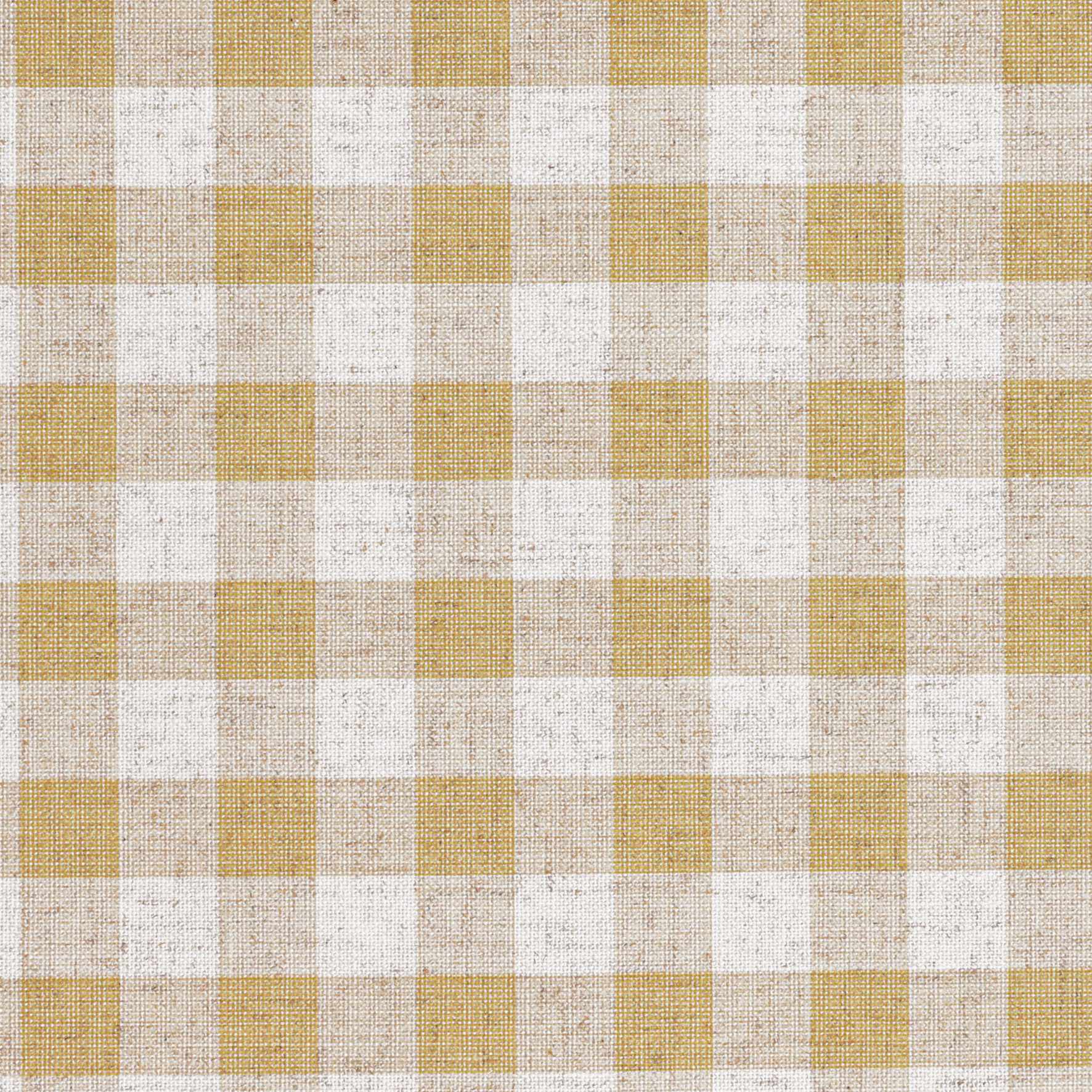 Linen Check Wallcovering  / Mustard Samples