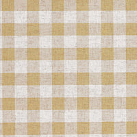 Linen Check Wallcovering  / Mustard Samples