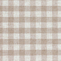 Linen Check Wallcovering  / Natural Samples