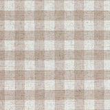 Linen Check Wallcovering  / Natural Samples