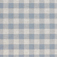 Linen Check Wallcovering  / Old Blue Samples