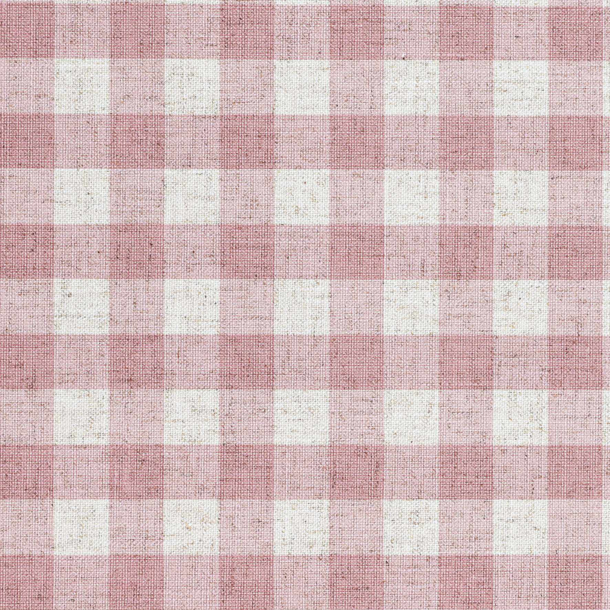 Linen Check Wallcovering  / Old Rose Samples