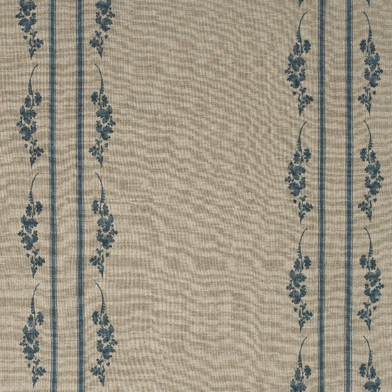 Trifolium Marchprint Linen / Midnight on Natural Samples