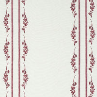Trifolium Marchprint Linen / Raspberry on Ivory Samples