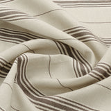 Vallon Stripe Linen / Chocolate Sample