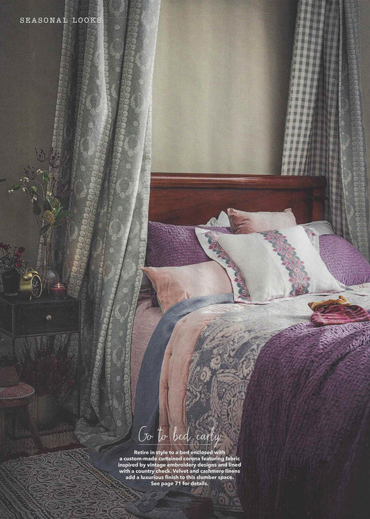 Balazuc Morocco Stripe Linen Oxford Cushion | 45 x 45cm