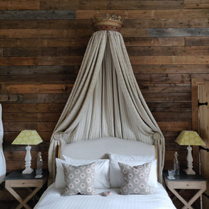 Beauclerc Stripe Narrow Linen/ Damson