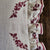 Trifolium Hero Frill Cushion / Raspberry on Ivory