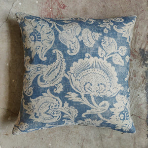 Hattingley Indigo Linen Cushion | 50 x 50cm