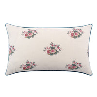Balazuc Posy Velvet Piped Cushion | 55 x 32cm
