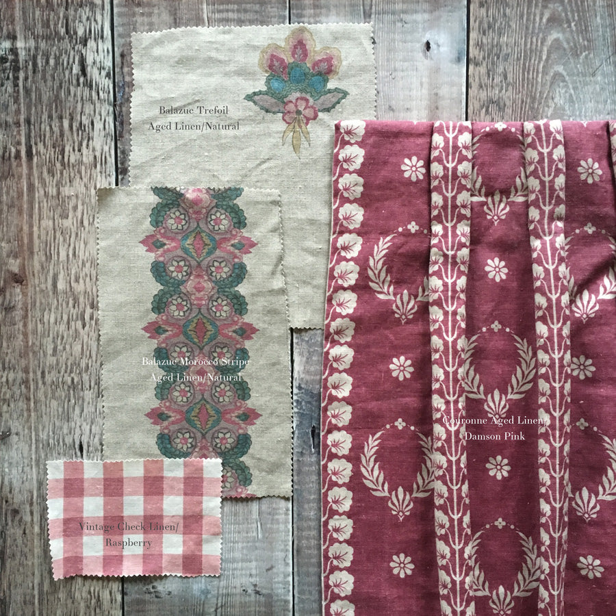 Couronne Linen / Damson Pink