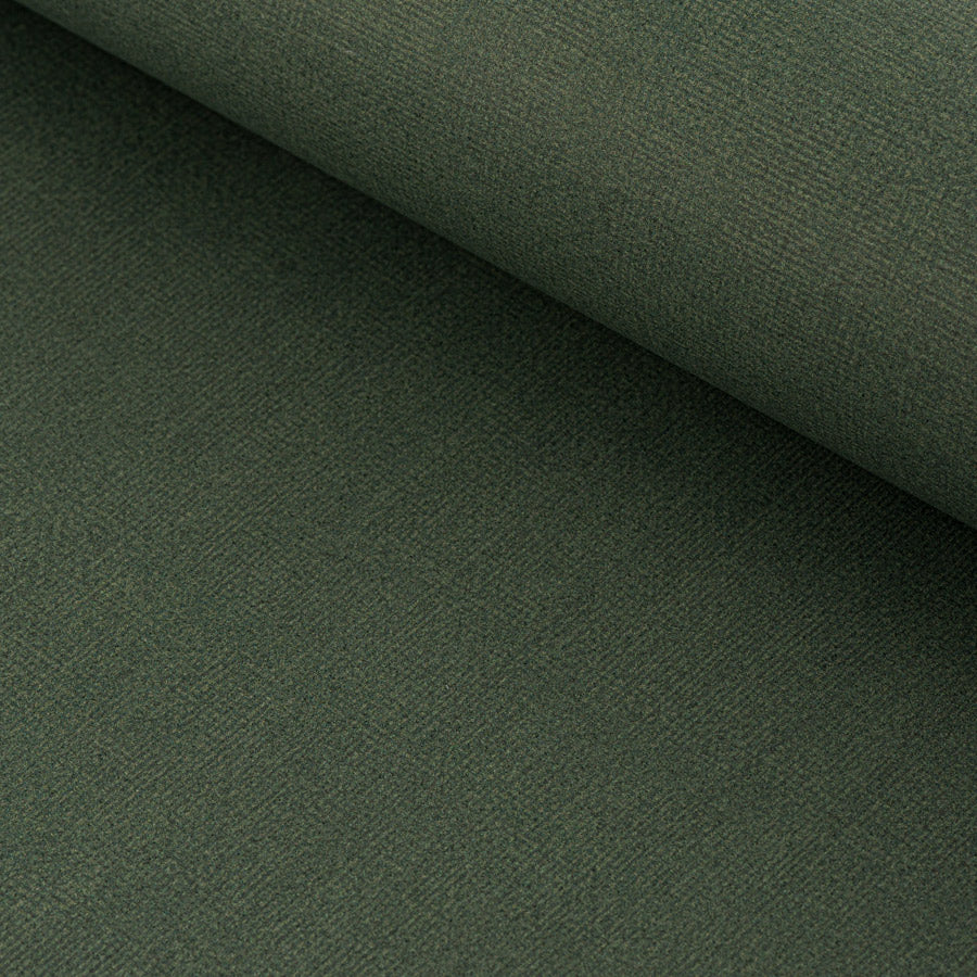 Linen Print Wallpaper / Forest Green