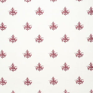 Trifolium Clover Linen/ Raspberry on Ivory